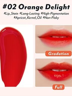I'm meme Color Key Ring Water Gel Lip Tint - Orange Delight